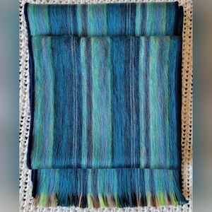 Shupaca 80% Brushed Alpaca Multicolor Striped Scarf